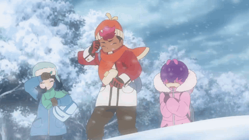 Pokemon Snow Pokemon Storm GIF