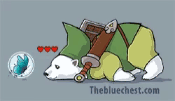 Polar Bear Butterlfy GIF