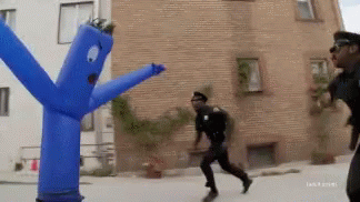Police Wacky Waving Inflatable Tube Man GIF