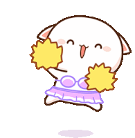 Pom Peach Sticker