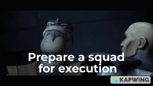 Pong Krell Clone Wars GIF. This 498 x 280 animated GIF is part of our firing squad collection. Created by Malcah08. View the original animation, share it…