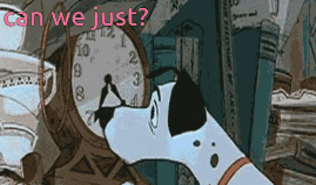 Pongo Clock Can We Just GIF