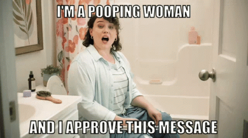 Pooping Woman Pooping GIF