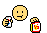 Popcorn Eating Sticker