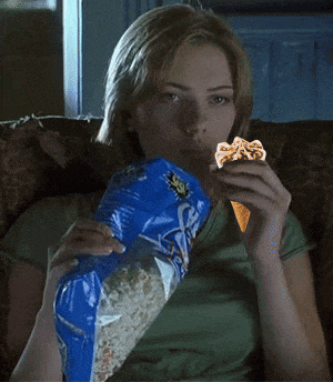 Popcorn Eating Popcorn GIF