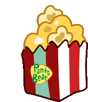 Popcorn Eating Popcorn Sticker
