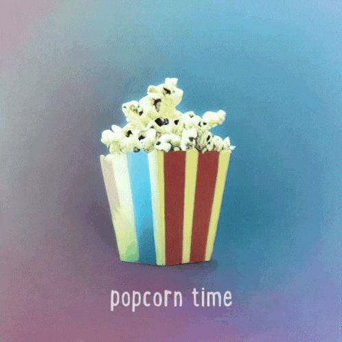 Popcorn Eating Popcorn GIF