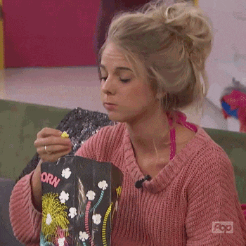 Popcorn Entertained GIF