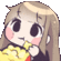 Popcorn Girl Eating Sticker