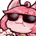 Popcorn Kitsu Sticker
