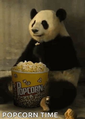 Popcorn Panda GIF