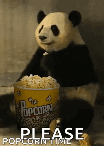 Popcorn Panda GIF