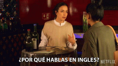 Por Que Hablas En Ingles Que Ridicula GIF. This 498 x 280 animated GIF is part of our gracias por su atencion en ingles collection. Created by…