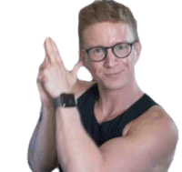 Pose Finger Gun Sticker
