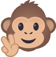 Posing Monkey Monkey Sticker
