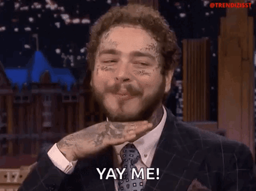 Post Malone Yay Me GIF. This 498 x 372 animated GIF is part of our porque no los dos collection. Related themes include beautiful, fabulous, flirting…