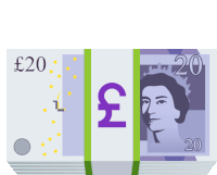 Pound Banknote Objects Sticker