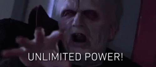 Power Starwars GIF. This 498 x 214 animated GIF is part of our palpatine unlimited power collection. Created by haydenparr. View the original animation…