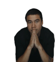 Praying Hands Calum Hood Sticker