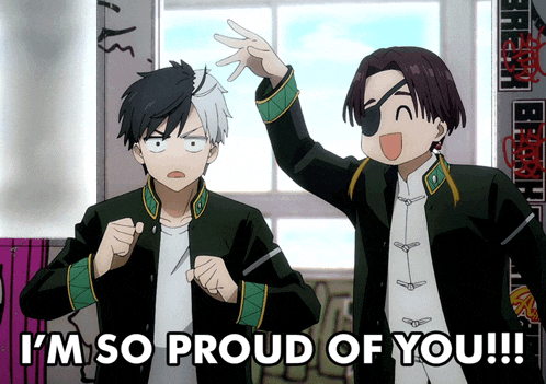 Proud Of You Chibi GIF
