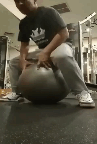 Psycho Lad Exercise Ball GIF