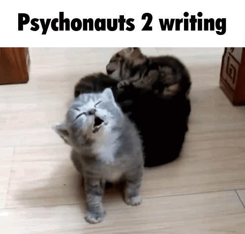 Psychonauts Psychonauts 2 GIF. This 498 x 475 animated GIF is part of our porque no los dos collection. Related themes include meme, sleepy, writing…