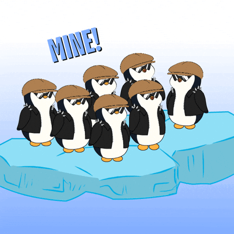 Pudgy Mine GIF. This 480 x 480 animated GIF is part of our mine mine mine collection. Related themes include give it to me, mine, penguin. Created by…