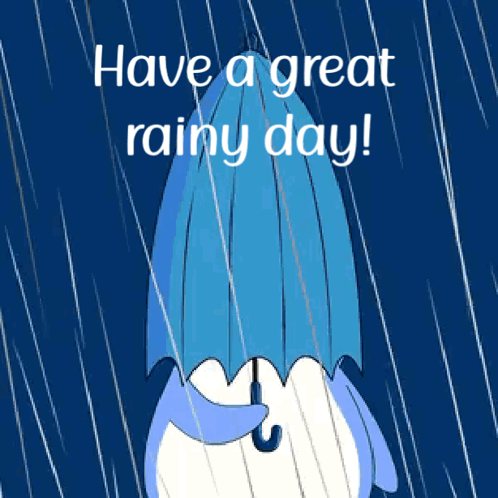 Pudgy Penguins Rainy Day GIF
