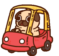 Pug Puglie Sticker