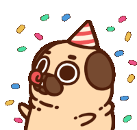Puglie Puglie Pug Sticker