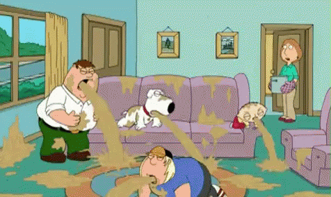Puke Vomit GIF. This 476 x 284 animated GIF is part of our family guy vomit collection. Related themes include vomit, vomiting. Created by jonesofcolorado…