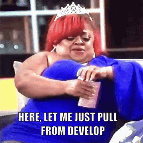 Pull From Develop Dev Git Merge Conflict GIF. This 498 x 498 animated GIF is part of our inculate collection. Created by shitanotherusernametocomeupwith…