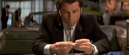 Pulp Fiction Sure Did John Travolta Vincent Vega GIF