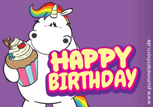 Pummeleinhorn Unicorn GIF