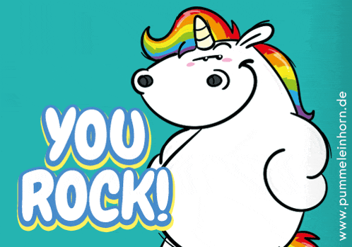 Pummeleinhorn Unicorn GIF