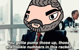 Pump Those Numbers Wolf Of Wall Street GIF. This 258 x 164 animated GIF is part of our those are rookie numbers collection. Related themes include wolf of…