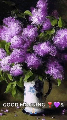 Purple Flowers GIF