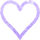 Purple Heart Cute Sticker