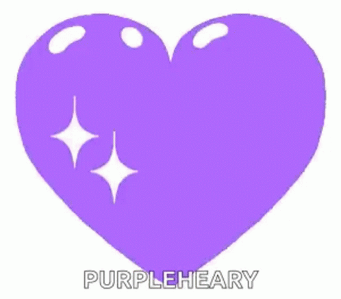 Purple Heart Heart Beat GIF