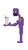 Purple Man Sticker