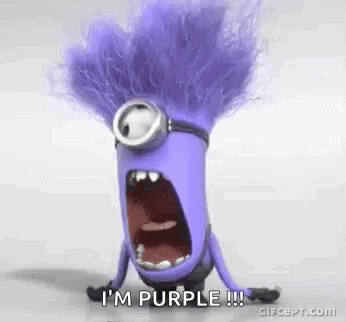 Purple Minion GIF. This 346 x 322 animated GIF is part of our purple collection. Related themes include minion, shocked. Created by heidib2263. View the…