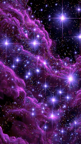 Purple Nebula Galaxy Stars GIF. This 281 x 498 animated GIF is part of our galaxy collection. Created by DJRobE. View the original animation, share it, or…