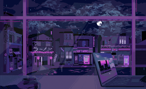 Purple Pixel GIF