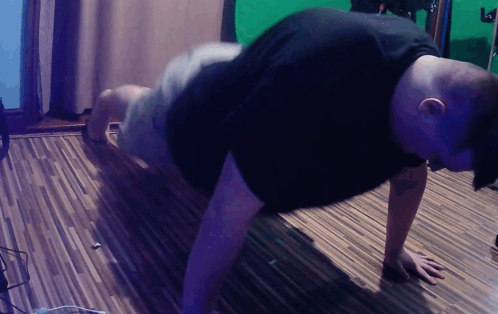 Push Up Exercise GIF
