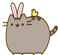 Pusheen Happy Easter Sticker