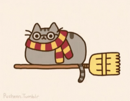 Pusheen Harry Potter GIF