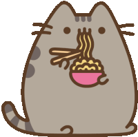 Pusheen Noodle Sticker