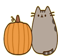 Pusheen Pumpkin Sticker