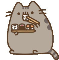 Pusheen Sushi Sticker