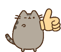 Pusheen Thumbs Up Sticker